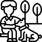 Ihminen ja koira (kuvake)